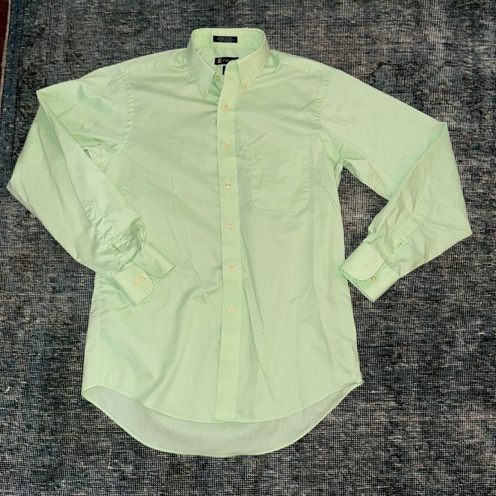 Chaps Regular Fit Twill Button Down Key Lime Mint Green